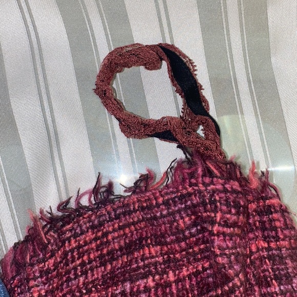 Dolce & Gabbana tweed denim flower top sz L - Picture 6 of 14